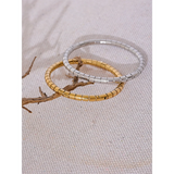 316l Stainless Steel Bracelet Bangle Silver Metal Rust Proof Wrist Jewelry