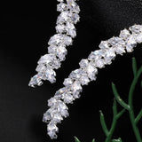 Zirconia Palm Bracelet Open Cuff Charms Wedding Jewelry