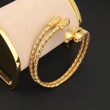Ethiopia Dubai Cuff Bracelets Women Wedding