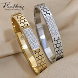 Turtle Pattern Stainless Steel Bracelet Bangle For Women