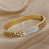 Turtle Pattern Stainless Steel Bracelet Bangle For Women