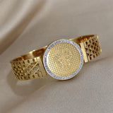 Chunky Lion Head Stainless Steel Bracelet for Women Men
