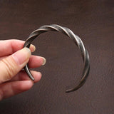 Vintage Stainless Steel Bracelet Twist Bangle Party Jewelry