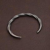 Vintage Stainless Steel Bracelet Twist Bangle Party Jewelry