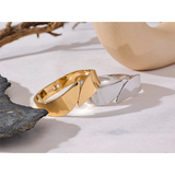 Stainless Steel Wide Bracelet Bangle 18K PVD Plated