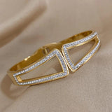 Geometric Stainless Steel Bracelet Bangle for Women