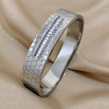 Polygonal Charm Wide Bangle Zircon Rhinestone Bracelet for Women