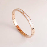 Stainless Steel Shell Charm Bracelet for Women Crystal Bracelets