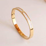Stainless Steel Shell Charm Bracelet for Women Crystal Bracelets