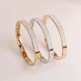 Stainless Steel Zirconia Charm Bracelet - Crystal Wrist Jewelry Gift