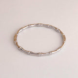 Stainless Steel Bamboo Charm Bracelet for Women - Rust-proof Wrist Jewelry Gift