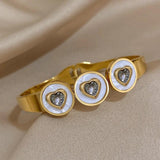 Love Steel Bracelet Bangle Shell Heart Cuff Wedding Jewelry Gift