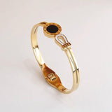 Stainless Steel Roman Number Charm Bracelet Crystal Wrist Jewelry Party Gift