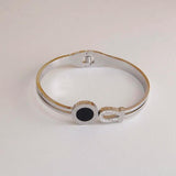 Stainless Steel Roman Number Charm Bracelet Crystal Wrist Jewelry Party Gift