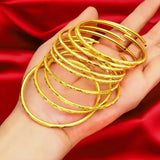 Copper Bangles For Women Charm African Bracelet Dubai Jewelry