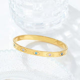 Zircon Evil Eye Bracelet Stackables Turquoise Bangle Gift