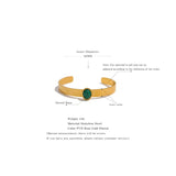 Green Aventurine Stainless Steel Cuff Bracelet