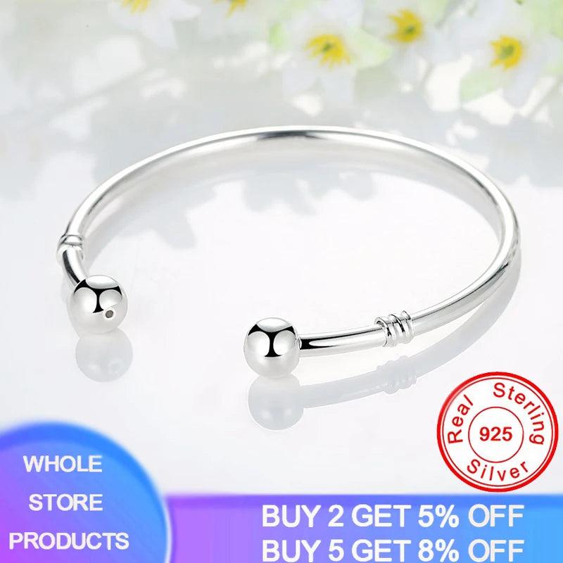 Tibetan Silver Charm Bead Cuff Bracelet Jewelry Gift SZ008