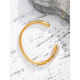 Geometric Stainless Steel 18K Cuff Bracelet Bangle Personalized Jewelry