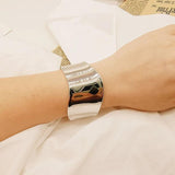 Metal Cuff Bangles Women Wide Alloy Bracelets Jewelry Accessories