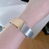 Geometric Round Women's Bracelet Bangle Metal Cuff Bangles