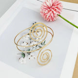 Silver Spiral Upper Arm Cuff Bangle Bracelet Egyptian Costume Accessory