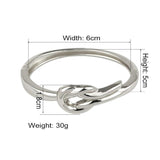 Knot Alloy Cuff Bracelets Bangles Metal Charm Bangle Party Jewelry Girl