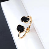 Vintage Open Cuff Red Crystal Bracelet for Women