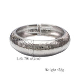 Punk Metal Bangles Bracelets Women Charm Cuff Bracelets