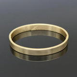 Stainless Steel Round Bangles & Bracelets Gold/Steel Charm Bracelet Women