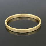 Stainless Steel Round Bangles & Bracelets Gold/Steel Charm Bracelet Women