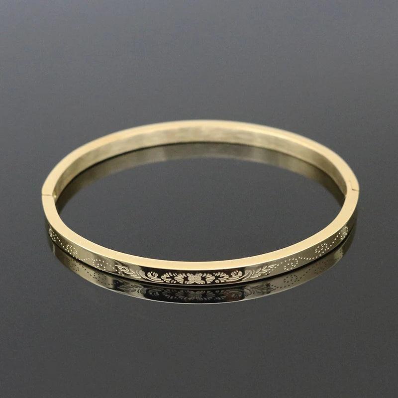 Stainless Steel Plant Bangles & Bracelets for Women