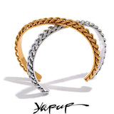316l Stainless Steel Polished Cuff Bracelet Bangle