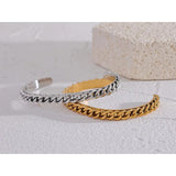 316l Stainless Steel Polished Cuff Bracelet Bangle
