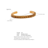 316l Stainless Steel Polished Cuff Bracelet Bangle