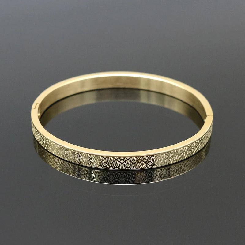 Four Leaf Clover Stainless Steel Bracelet For Women