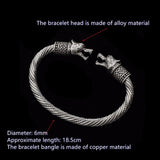 Wolf Head Bracelet Viking Bracelet Teen Wristband Cuff Bracelets