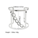 Punk Metal Bracelet Cuff Bangle Geometric Chain Charm Party Jewelry