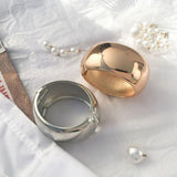 18k Texture Charm Bangle Bracelet for Women
