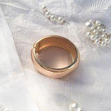 18k Texture Charm Bangle Bracelet for Women