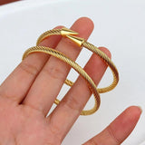 Minimalism Stainless Steel Nail Cuff Bracelet