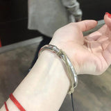 Foxanry Silver Bracelet Vintage Punk Hiphop Party Jewelry