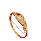 Dubai Cuff Bracelet Zircon Crystal Charm Bangles Indian Bridal Wedding