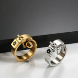 Stainless Steel Flower Cuff Bangle for Women