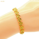Indian African Charm Hard Bracelets For Women 24k Bangles Wedding