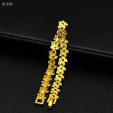 Indian African Charm Hard Bracelets For Women 24k Bangles Wedding
