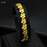 Indian African Charm Hard Bracelets For Women 24k Bangles Wedding