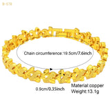 Indian African Charm Hard Bracelets For Women 24k Bangles Wedding