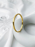 Peri'sBox Stainless Steel Plated Bangle Bracelet Textured Stackable