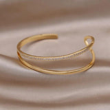 14K Plating Zircon Knot Bracelet for Women Wedding Party